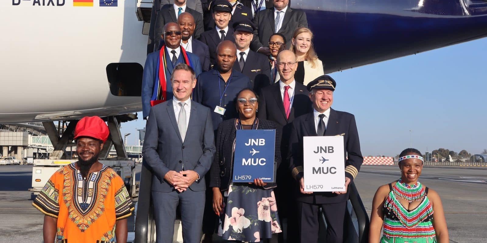 Munich flight touches down in JHB