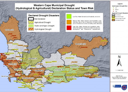formulate the hypothesis of drought in western cape