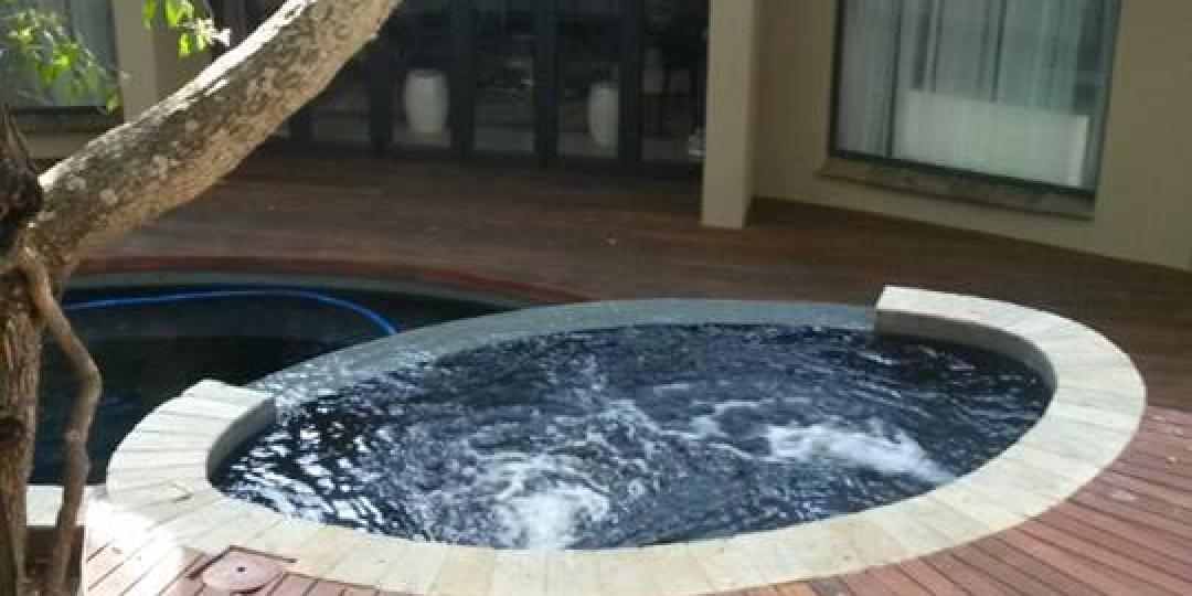 The Jacuzzi at the new AM Wellness Centre.