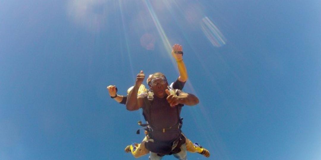 A tandem sky dive - photo by Mother City SkyDiving