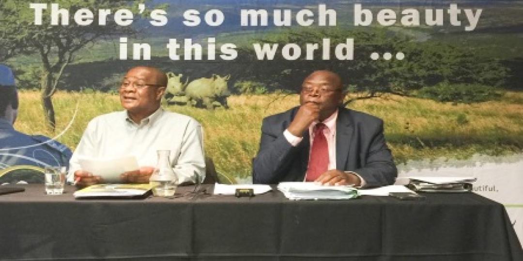 Ezemvelo KZN Wildlife’s Acting CEO, Dr David Mabunda (left), and Chairperson, Comfort Ngidi (right), address the challenges and allegations over mismanagement that have been plaguing the conservation organisation for the past year. 