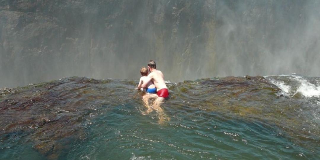 Devil’s Pool closes each year due to the rising water levels. 