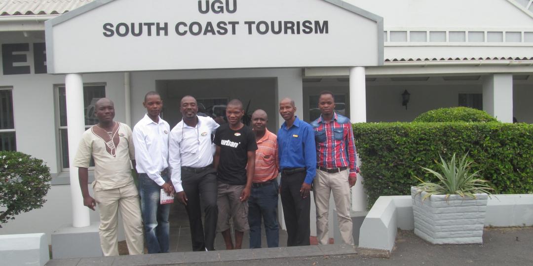 Some of the new Tourist Guides (from left): Thanduxolo Gambushe, Robert Shabane, Sihlangu Gumede, Melusi Nxasane, Raymond Mpisane, Maxwell Mhlongo (USCT) and Khumbulani Khumalo.