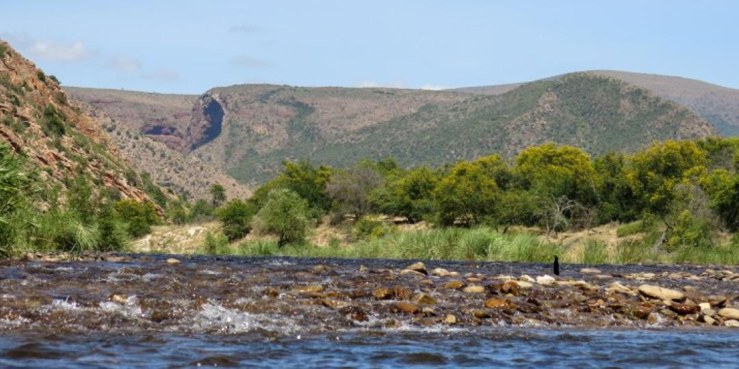 The camp is on the banks of the Kouga River. Photo by Mobile Tented Camps by Wilderness Explorer. 