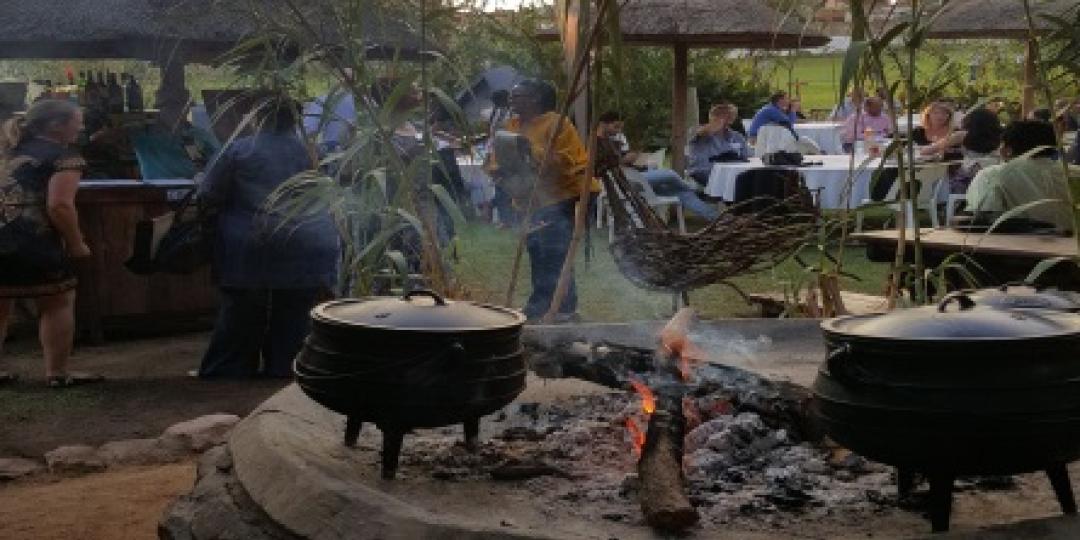 After touring Johannesburg’s townships, inbound operators dined at Lebo’s Backpackers in Soweto.