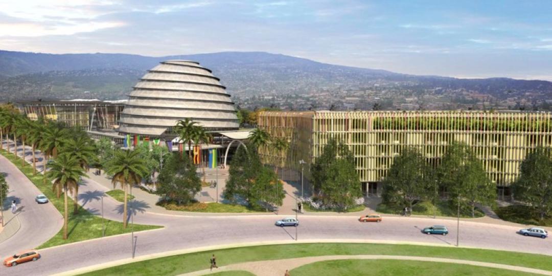 An artist’s impression of the Kigali Convention Centre, which opened in Rwanda earlier this month.