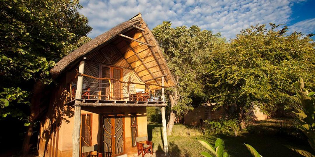 One of the double-storey chalets at Track and Trail River Camp in South Luangwa National Park, Zambia.