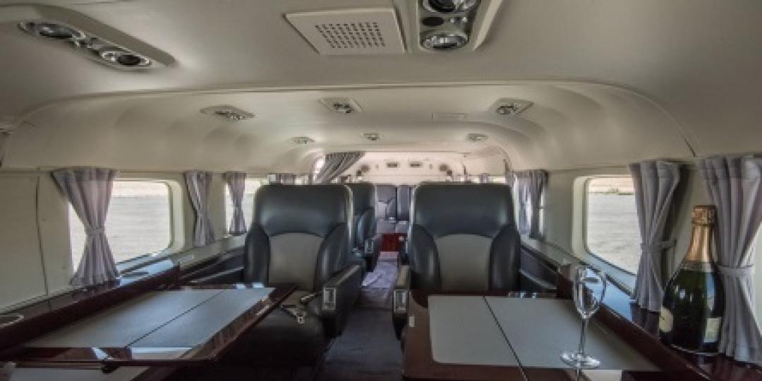 The executive Cessna Caravan will be ready for inter-camp air transfers between Maun and Great Plains Conservation camps from the middle of November. 