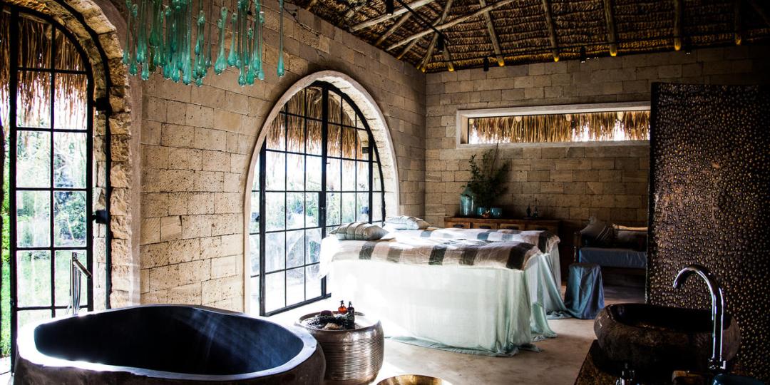 The spa at Segera Retreat in Laikipia, Kenya.