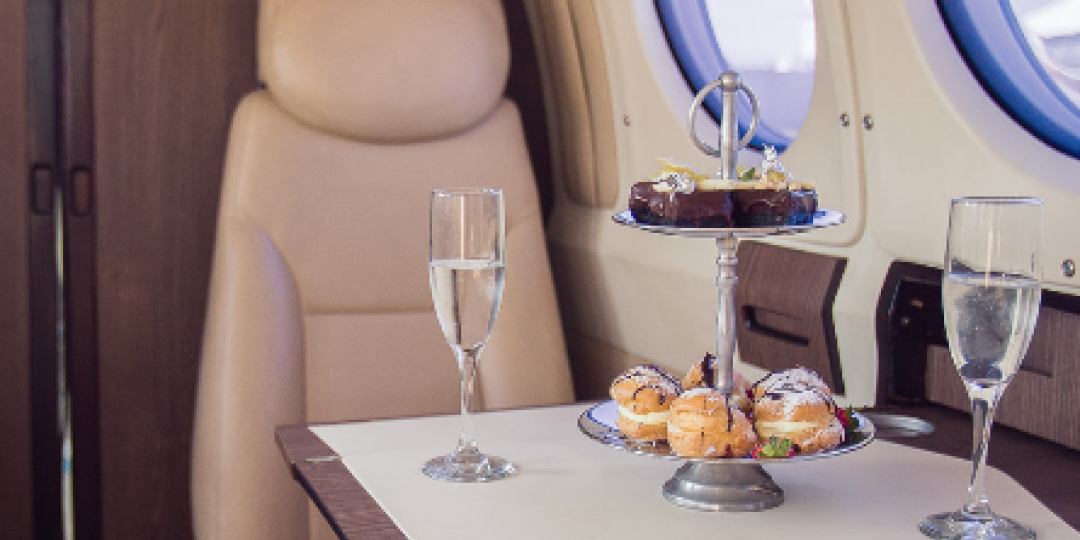 Fedair will fill the cabin with the smell of the passengers favourite flowers and lay on the best in cuisine