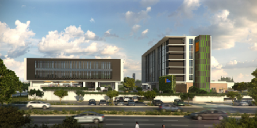 An artist’s impression of the 150-room Hilton Garden Inn Gaborone, expected to open next year.