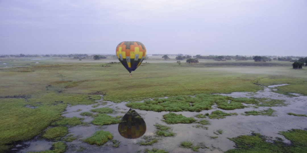 Photo credits: Wilderness Safaris​. Wilderness safaris offers hot air balloon rides.