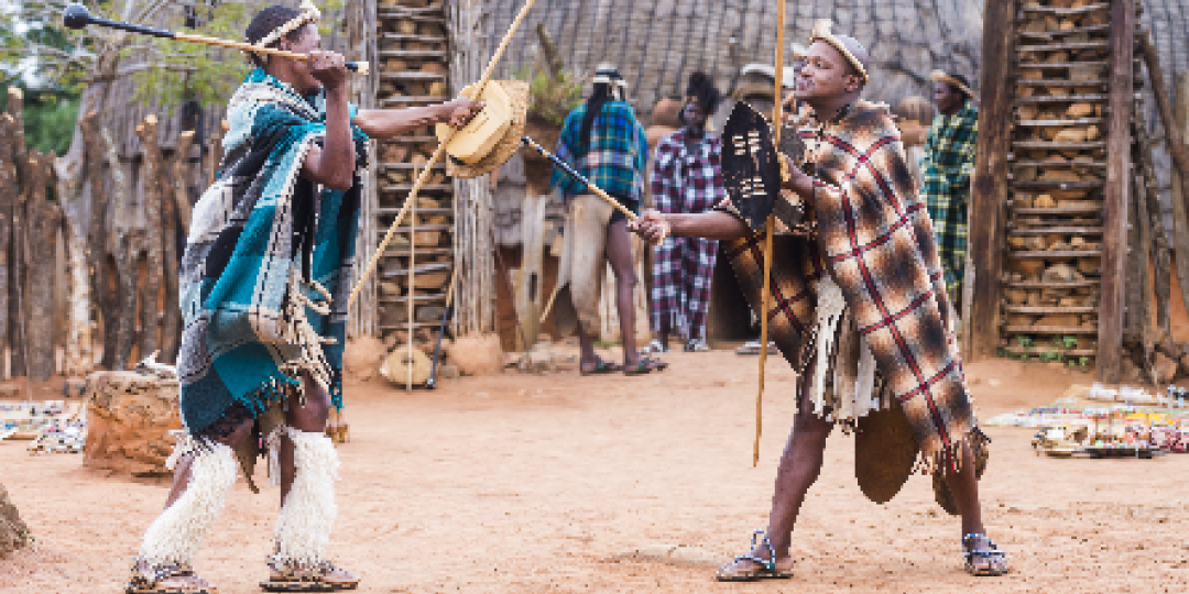 Photos and pictures of: Zulu stick fighting, Shakaland, Kwazulu