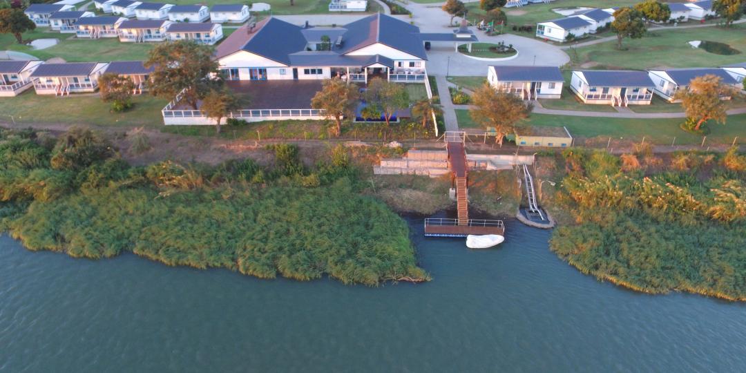 Aerial view of Tete Ferry Sun.