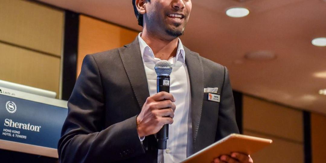 Justin Perumal, founder of PaperJet Travel, Africa Showcase South East Asia Tourism Roadshow in Hong Kong.