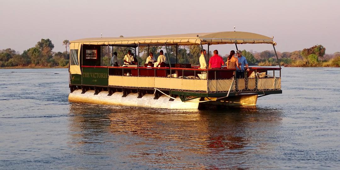 The Victoria is the first upmarket cruise ship that is able to safely navigate the lower part of the Zambezi River.