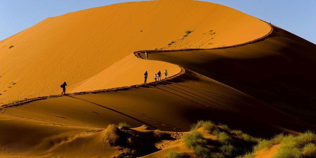 The red dunes of Sossusvlei.