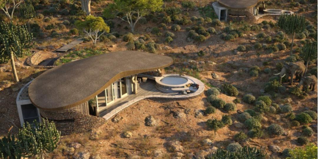 Mashatu Euphorbia in Botswana will open in June 2020, comprising eight private guest villas high up on a cliff face. Credits: Mashatu Botswana. 