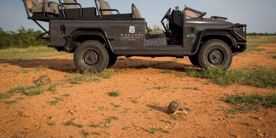 First electric safari vehicle for Makanyi Private Game Lodge.