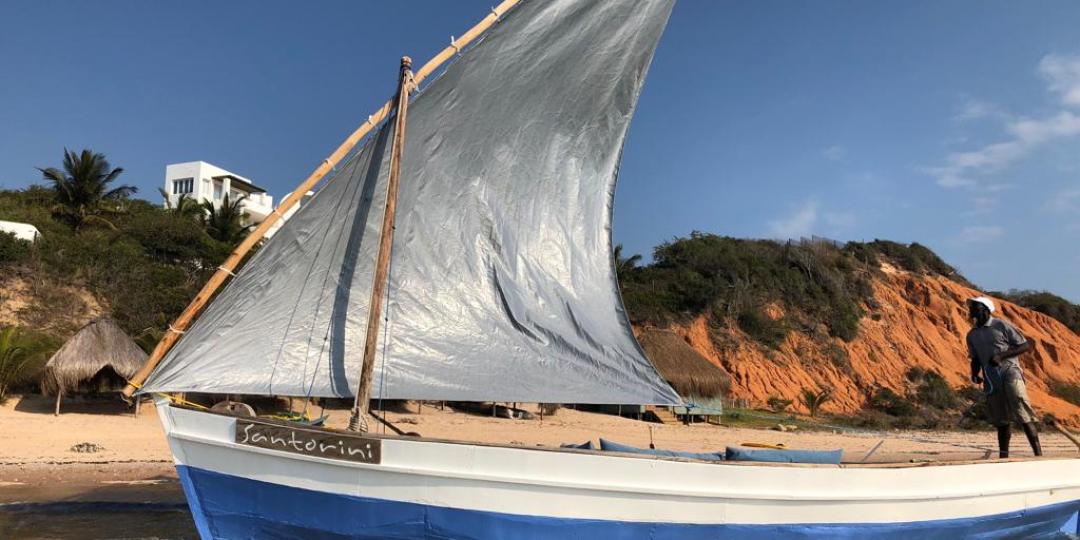 Santorini’s new dhow is ready to sail.