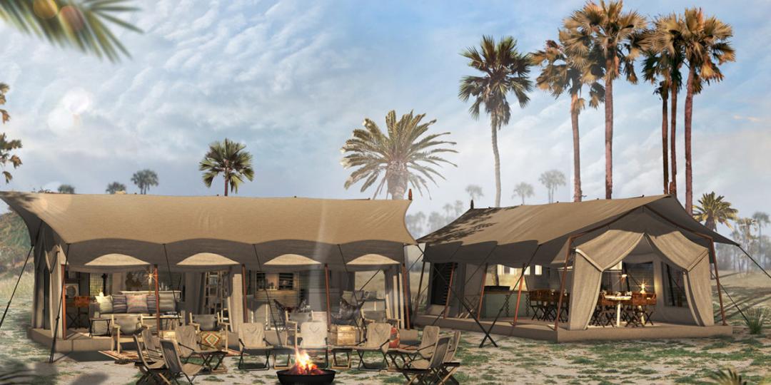 An artist’s impression of the Migration Expeditions camp, set to open this December. 