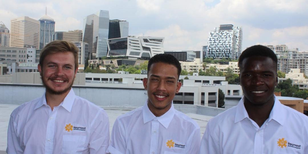 New Tourvest Guide Academy students (from left) Tristan, Chezlin and Ronald.