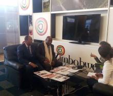 Zimbabwe Tourism Authority officials conducting a meeting at last year’s Sanganai trade show.