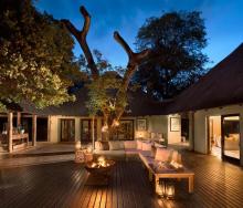 River Lodge in the Sabi Sand before the recent fire damage. 