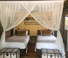 Luxury and comfort in the midst of the wild Botswana bush.