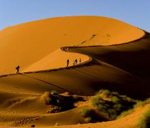 The red dunes of Sossusvlei.