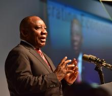 South Africa's president is hoping for investment.