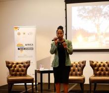 A speaker at the Africa Tourism Leadership Forum & Awards.