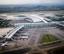 Guangzhou airport, China.