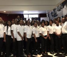 Youth ambassadors to tourism at the Joburg Theatre.