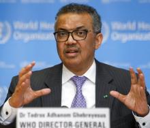 WHO Director-General Dr Tedros Adhanom Ghebreyesus